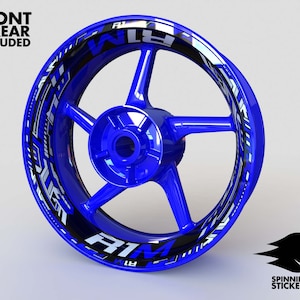 Wheel Stickers for Yamaha R1M YZF-R1M Rim Tape Motorcycle Decals Graphics 17&quot; liserets Felgenaufkleber Autocollants de jante Rim Stickers