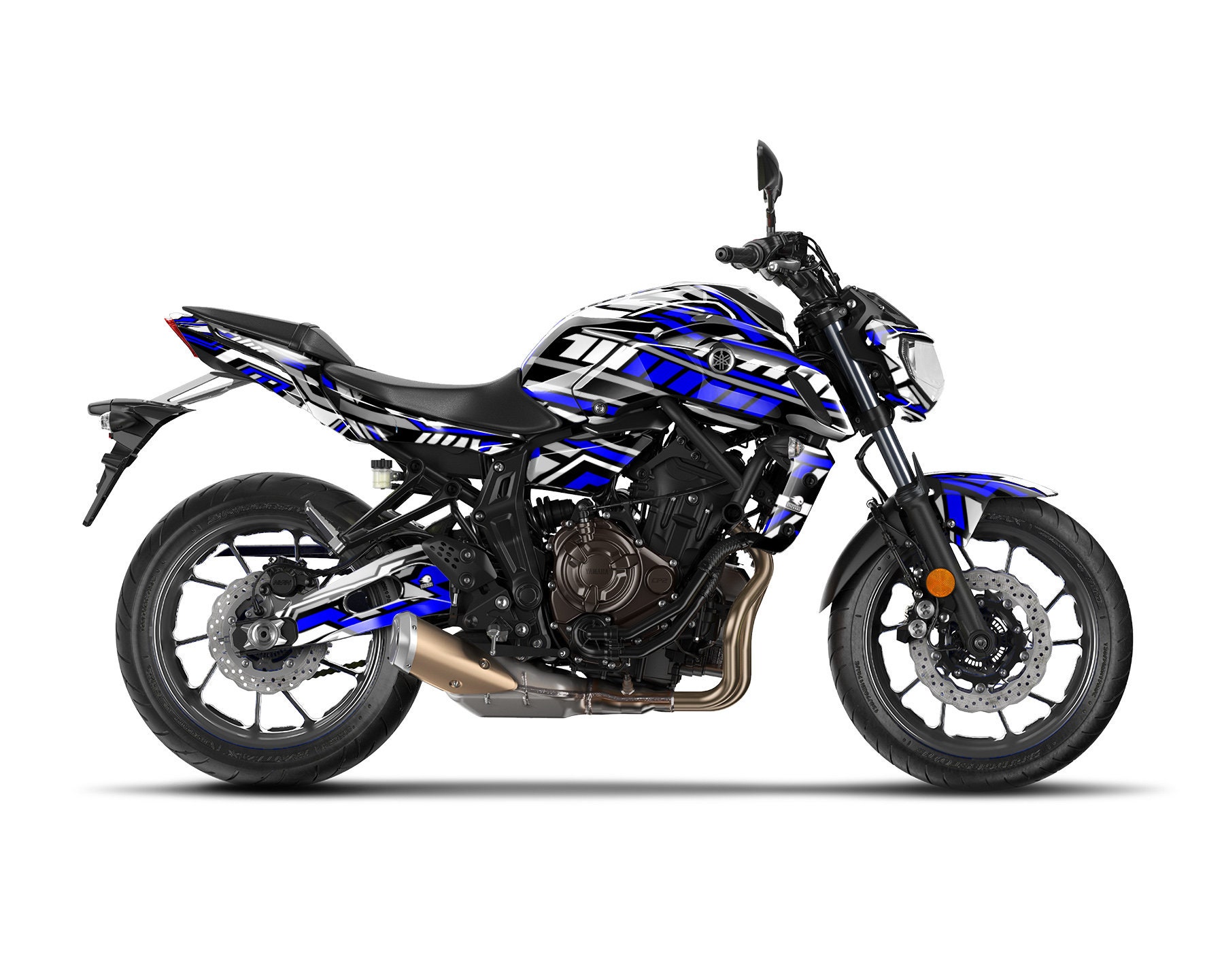 ヤマハ MT-07 MT07 2014-2020 用グラフィックキット「スチール
