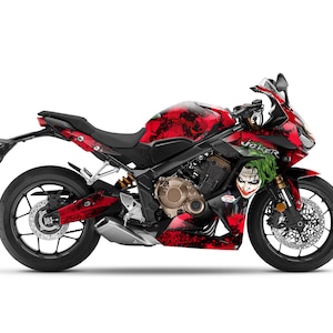 Graphic kit for Honda CBR650R 2019-2022 &quot;Joker&quot; Motorcycle Decals Graphics liserets aufkleber Autocollants Stickers