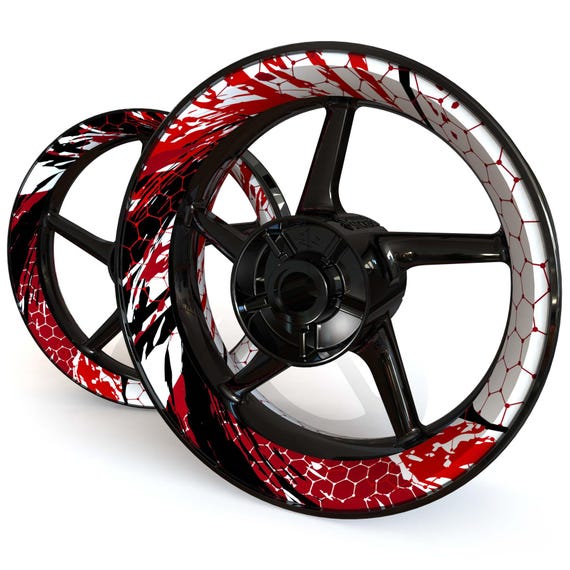 Wheel Stickers RIOT Rim Stickers Decals Tape Stripes Graphics