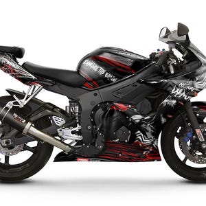 Graphic kit for Yamaha R6S YZF-R6S 2003-2009 &quot;Venom&quot; Motorcycle Decals Graphics liserets aufkleber Autocollants Stickers