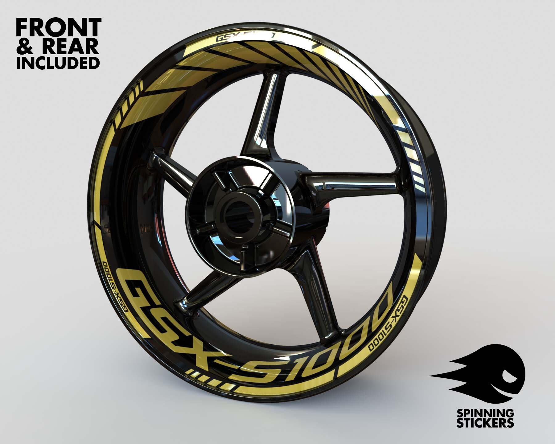 Wheel Stickers for Suzuki GSX-S 1000 GSXS Rim Tape Stripes Decals