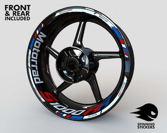Wheel Stickers for BMW S1000RR Rim Tape Motorcycle Decals Graphics 17&quot; liserets Felgenaufkleber Autocollants de jante Rim Stickers