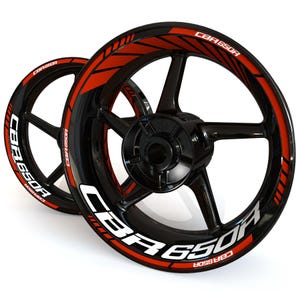 Wheel Stickers for Honda CBR650R Classic Rim Tape Stripes Decals Graphics liserets Felgenaufkleber Autocollants de jante Rim Stickers