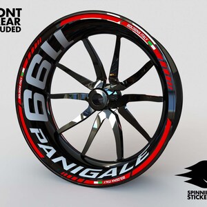 Wheel Stickers for Ducati 1199 Panigale Rim Tape Motorcycle Decals Graphics 17&quot; liserets Felgenaufkleber Autocollants de jante Rim Stickers