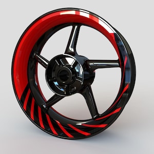 Wheel Stickers &quot;Twisted Spinners&quot; Rim Stickers Decals Tape Stripes Graphics liserets Felgenaufkleber Autocollants de jante velg stickers