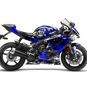 Graphic kit for Yamaha R6 YZF-R6 2017-2021 &quot;SPIRIT&quot; Motorcycle Decals Graphics liserets aufkleber Autocollants Stickers