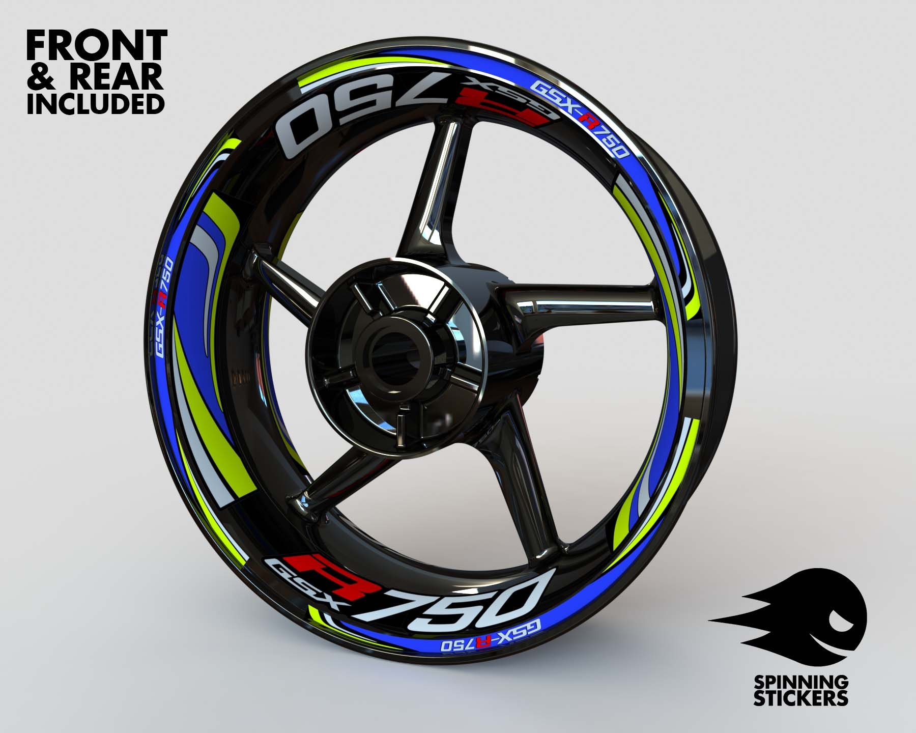 Wheel Stickers for Suzuki GSX-R 750 GSXR Rim Tape Motorcycle
