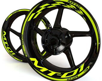 ヤマハ MT-01用 ホイールステッカー「チェッカー」 リムステッカー ヤマハ MT-01用 ホイールステッカー「チェッカー」 リムステッカー