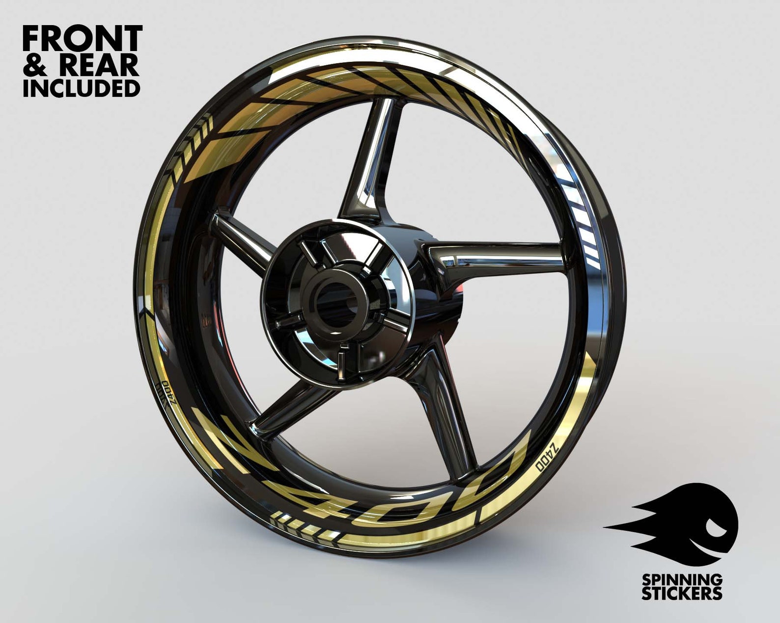 Rim Stickers Kit Fits Kawasaki Z400 Stripes Decals Etsy