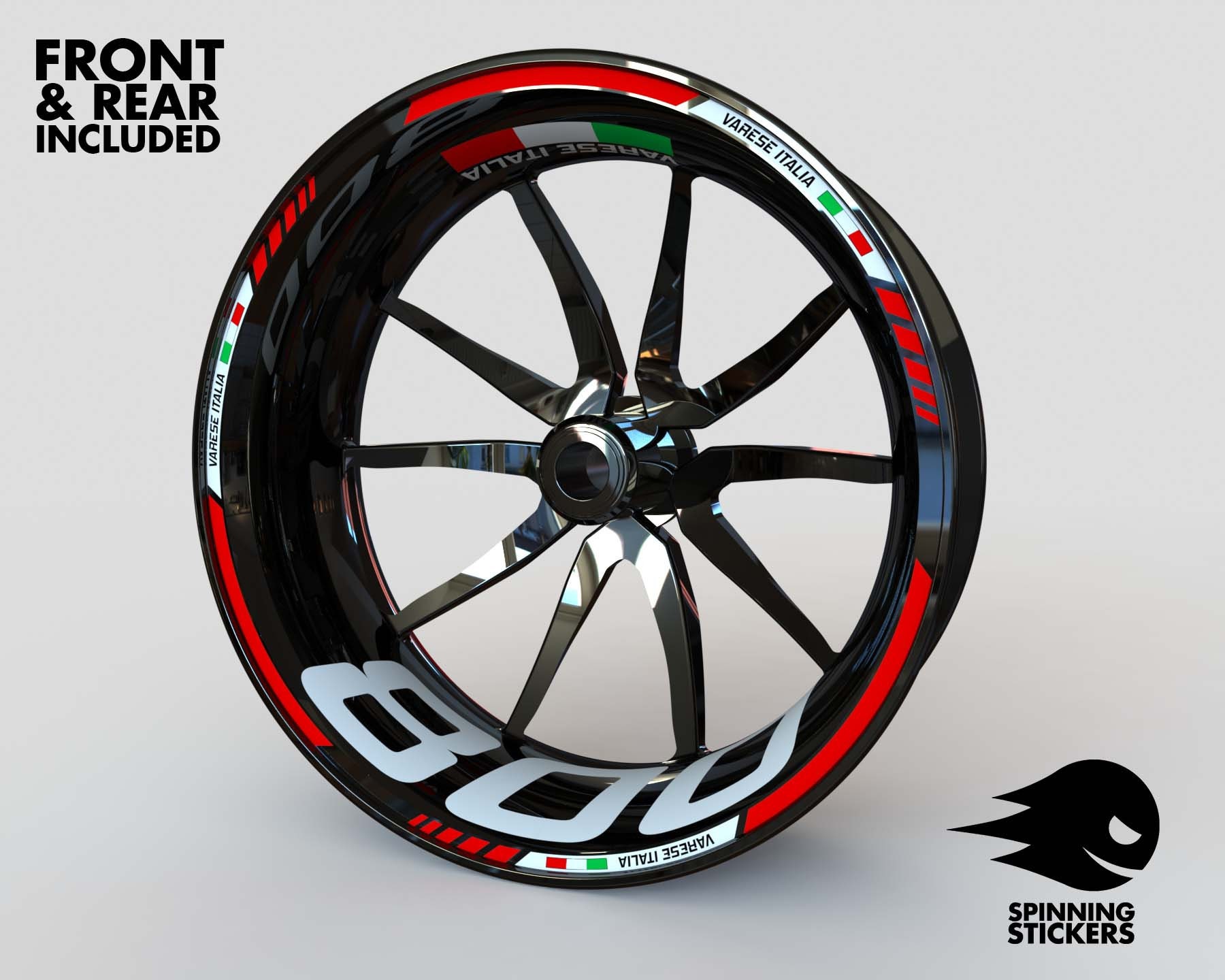 MV AGUSTA F3 800 用ホイールステッカー リムステッカー デカール