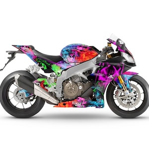 Graphic kit for Aprilia RSV4 &quot;Purge&quot; 2009-2015 Motorcycle Decals Graphics liserets aufkleber Autocollants Stickers