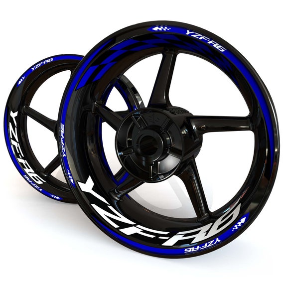 ホイールステッカー「チェッカー」ヤマハYZF-R6用リムステッカー