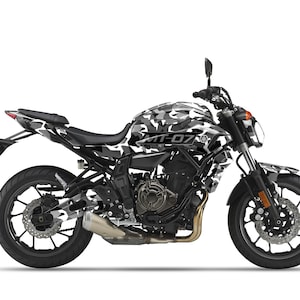 Graphic kit for Yamaha MT-07 MT07 2014-2020 &quot;CAMO&quot; Motorcycle Decals Graphics liserets aufkleber Autocollants Stickers
