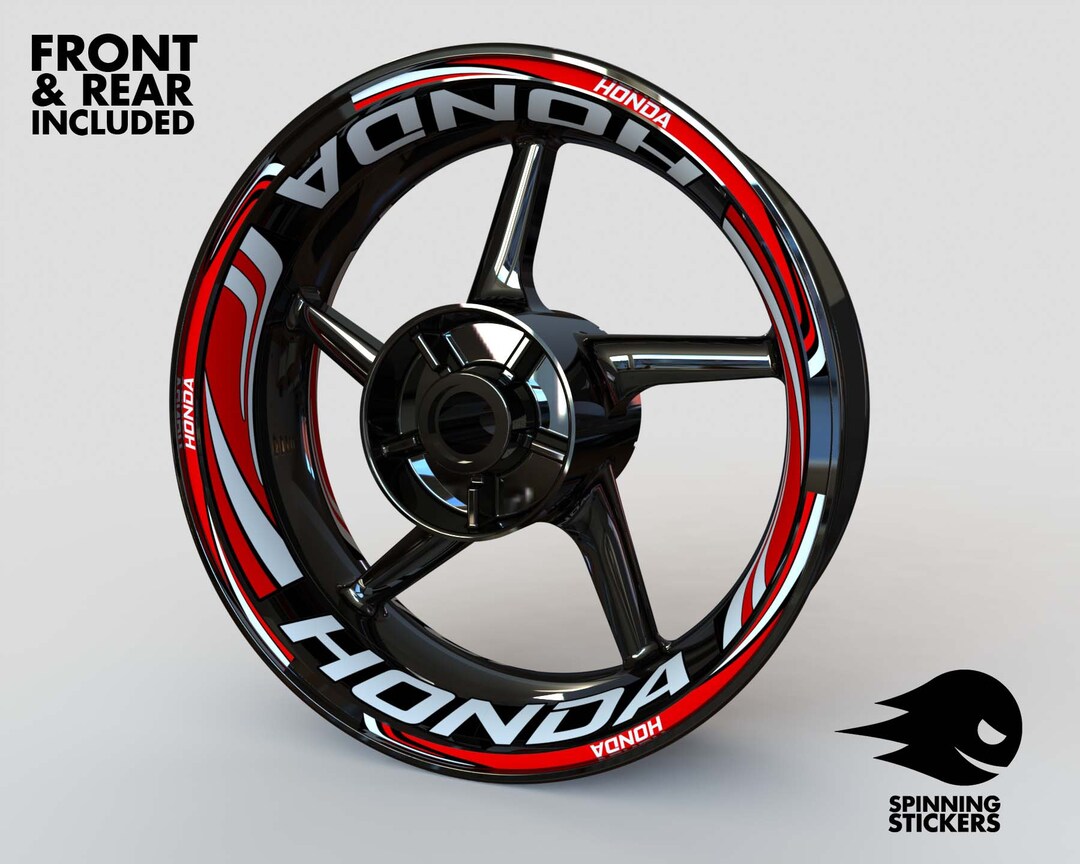 Wheel Stickers for Honda Rim Tape Motorcycle Decals Graphics Etsy