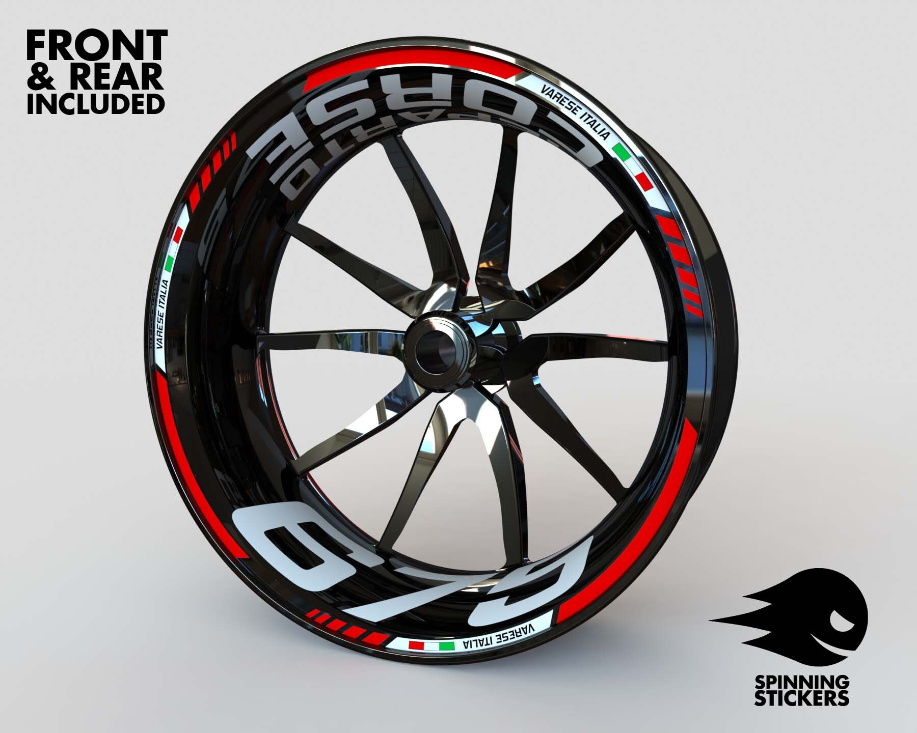 KETABAO Racing 17 inch Rim Stripes Wheel Decal For MV Agusta F4 1000 RR/F4 RC F3 675 F3 800 Brutale 800/RR White KETABAO Racing 17 inch Rim Stripes Wheel Decal For MV Agusta F4 1000 RR/F4 RC F3 675 F3 800 Brutale 800/RR White