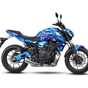Graphic kit for Yamaha MT-07 MT07 2021-2023 &quot;CAMO&quot; Motorcycle Decals Graphics liserets aufkleber Autocollants Stickers