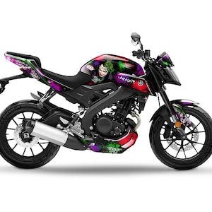 JOKER Graphic kit for Yamaha MT-125 MT125 2014-2019 Motorcycle Decals Graphics liserets aufkleber Autocollants Stickers