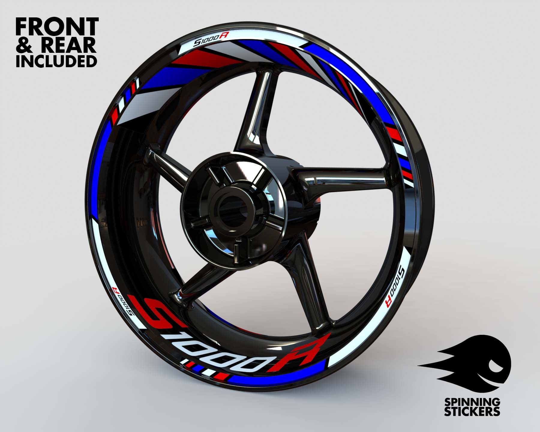 Adesivi Riflettenti Per Cerchi Moto Kawasaki Z1000 – Set Completo Per Entrambe Le Ruote, Impermeabile E Resistente Ai Raggi UV, Personalizza La Tua Moto In Un Attimo