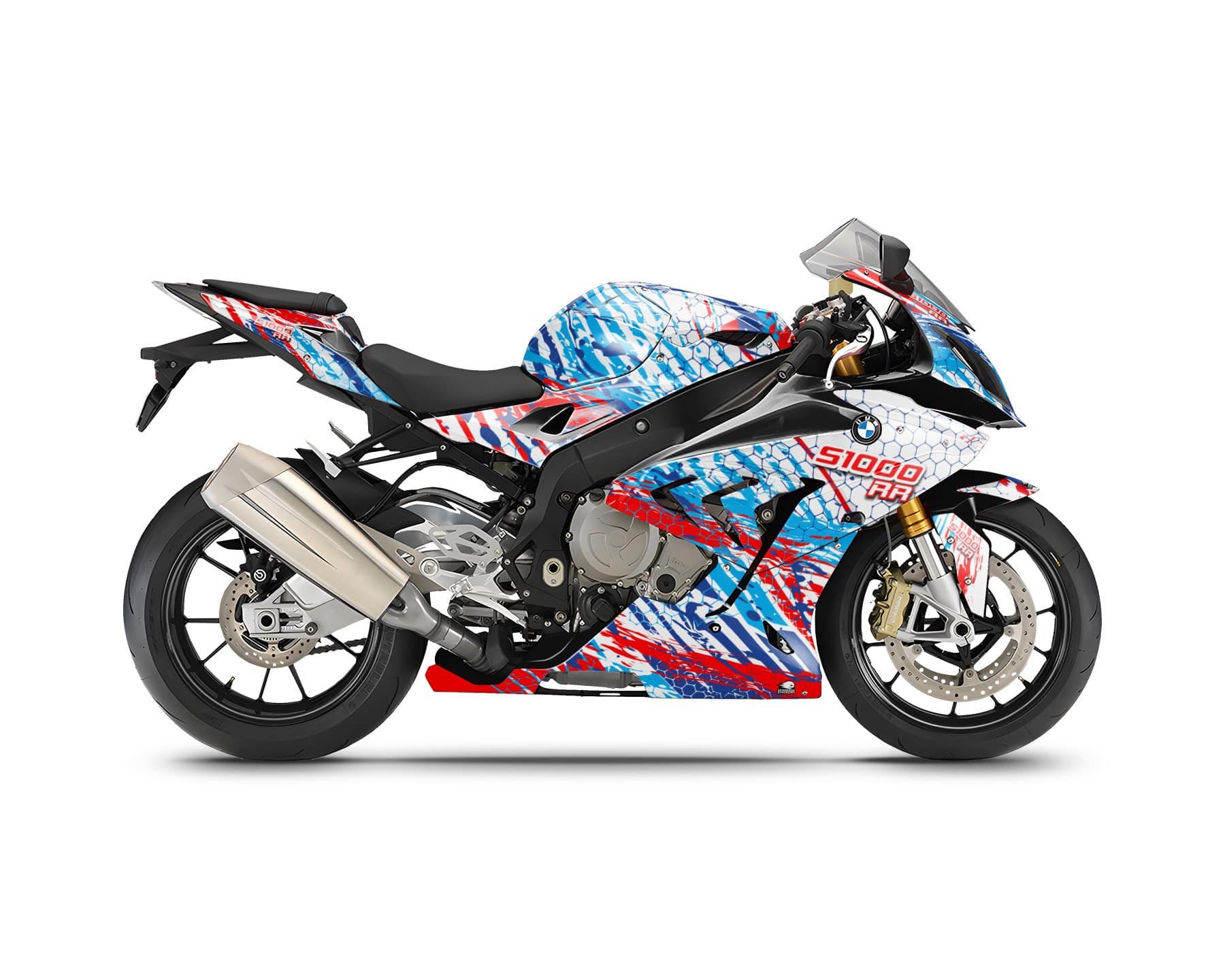 Kit gráficos para BMW S1000RR Riot 2015-2018 Moto Calcas Gráficos