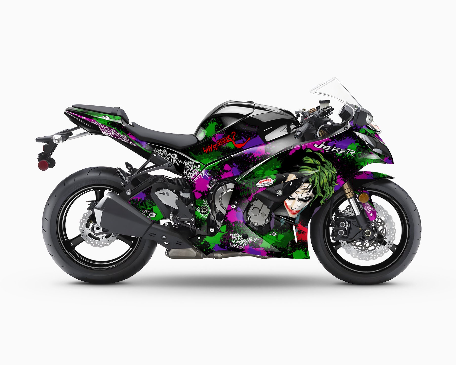 kit Stickers autocollant moto Kawasaki ZX 10R- - Déco Sticker Store-14.90€