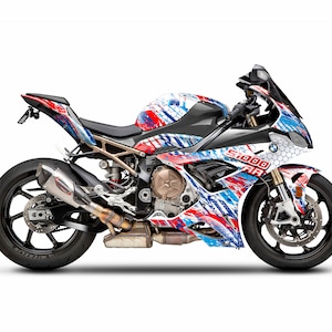 Graphic kit for BMW S1000RR 2019-2022 &quot;Riot&quot; Motorcycle Decals Graphics liserets aufkleber Autocollants Stickers