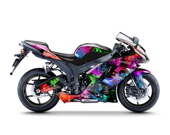 パージグラフィックキット ZX-6R 2007-2008 オートバイデカール パージグラフィックキット ZX-6R 2007-2008 オートバイデカール