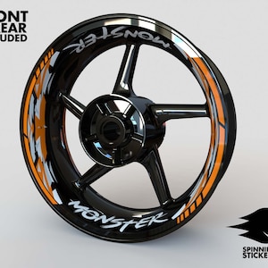 Wheel Stickers MONSTER Rim Stickers Decals Tape Stripes Graphics liserets Felgenaufkleber Autocollants de jante velg stickers