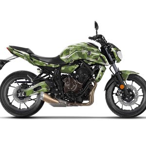 Graphic kit for Yamaha MT-07 MT07 2018-2020 &quot;Camo&quot; Motorcycle Decals Graphics liserets aufkleber Autocollants Stickers