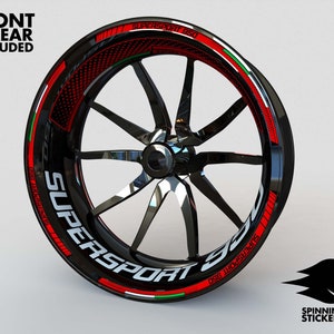 Adesivos de roda para ducati 950 supersport fita de aro de motocicleta decalques gráficos 17 &quot;liserets felgenaufkleber autocollants de jante adesivos de aro