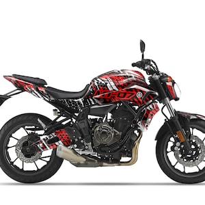 Graphic kit for Yamaha MT-07 MT07 2014-2020 &quot;Riot&quot; Motorcycle Decals Graphics liserets aufkleber Autocollants Stickers