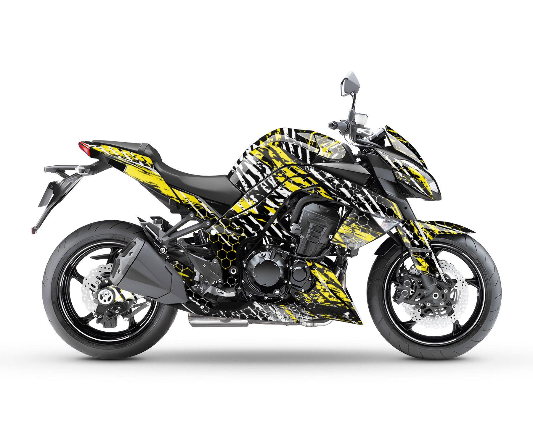 Z1000 2010-2013「Riot」用グラフィックキット オートバイデカール