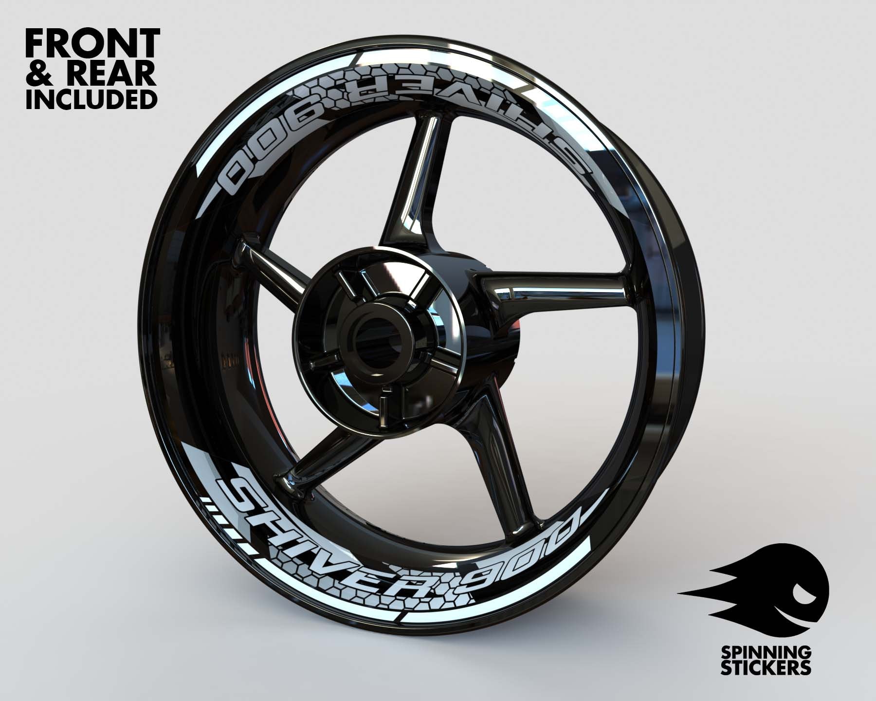 Wheel Stickers for Aprilia SHIVER 900 Rim Stickers Decals Tape