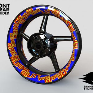 Wheel Stickers &quot;Burnability&quot; Rim Stickers Decals Tape Stripes Graphics liserets Felgenaufkleber Autocollants de jante velg stickers
