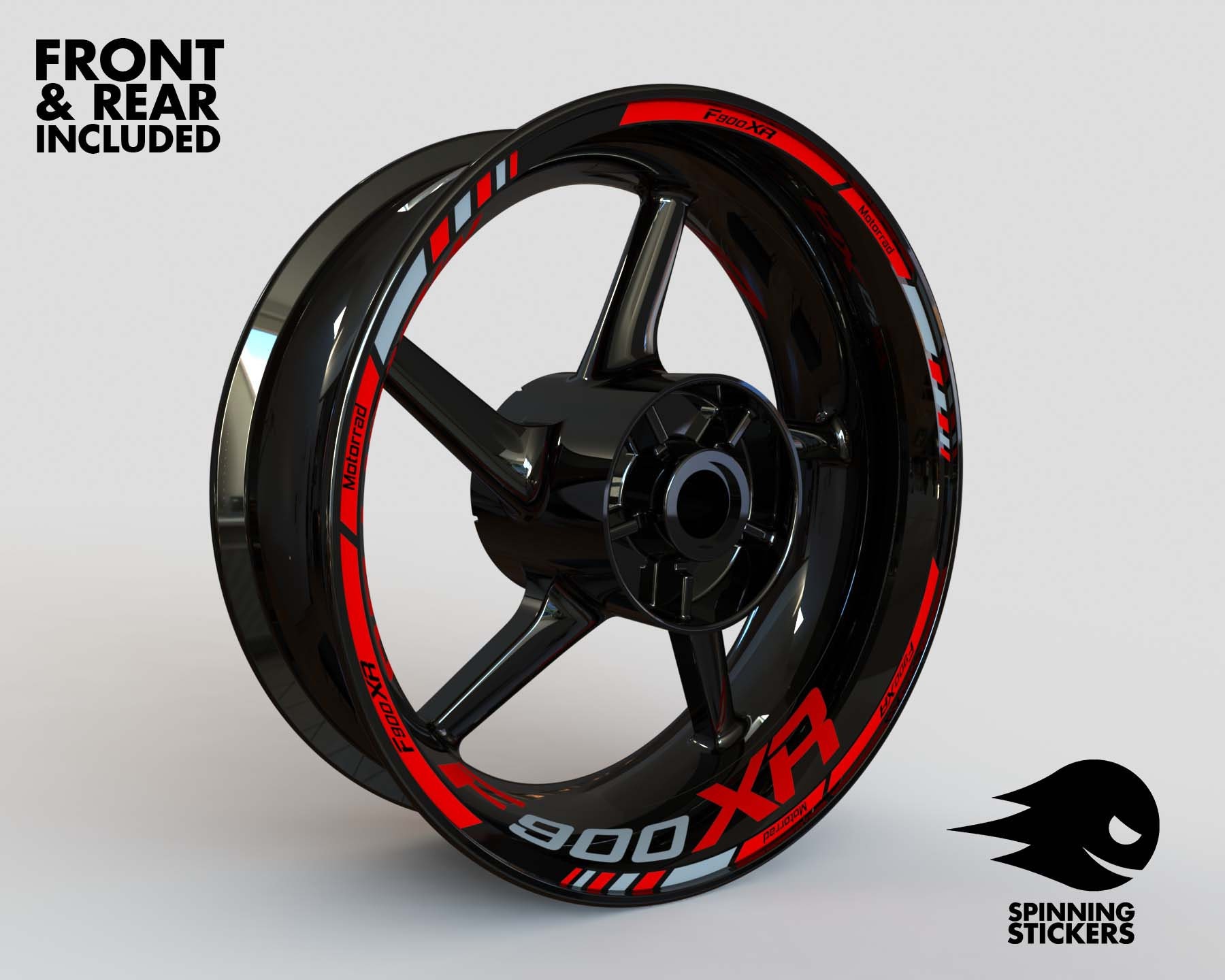 Wheel Stickers for BMW F900XR Rim Stickers Decals Tape Stripes Graphics ...