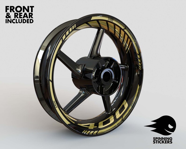 Rim Stickers Kit Fits Kawasaki Z400 Stripes Decals Etsy