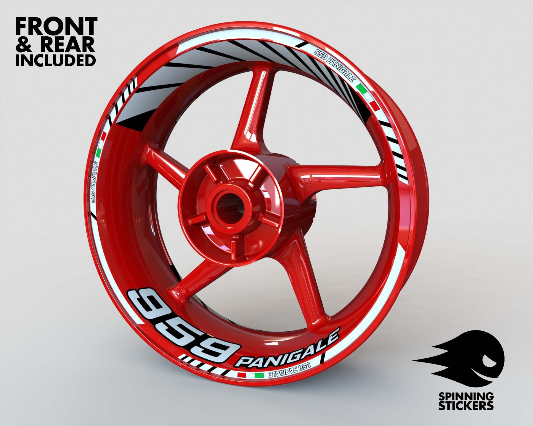 8 X に適合するディアベル オートバイホイールデカール に適合する696