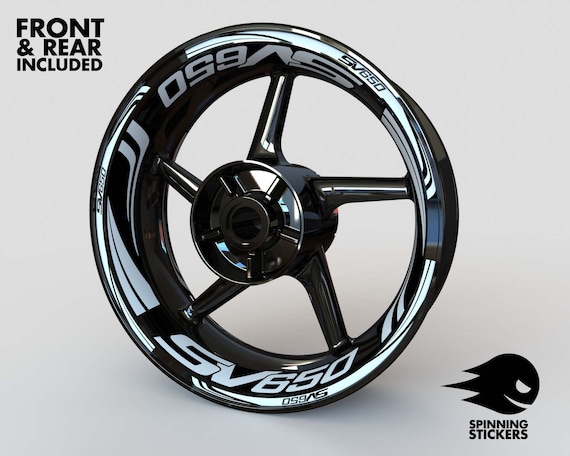 Wheel Stickers for Suzuki SV650 Rim Stickers Decals Tape Stripes