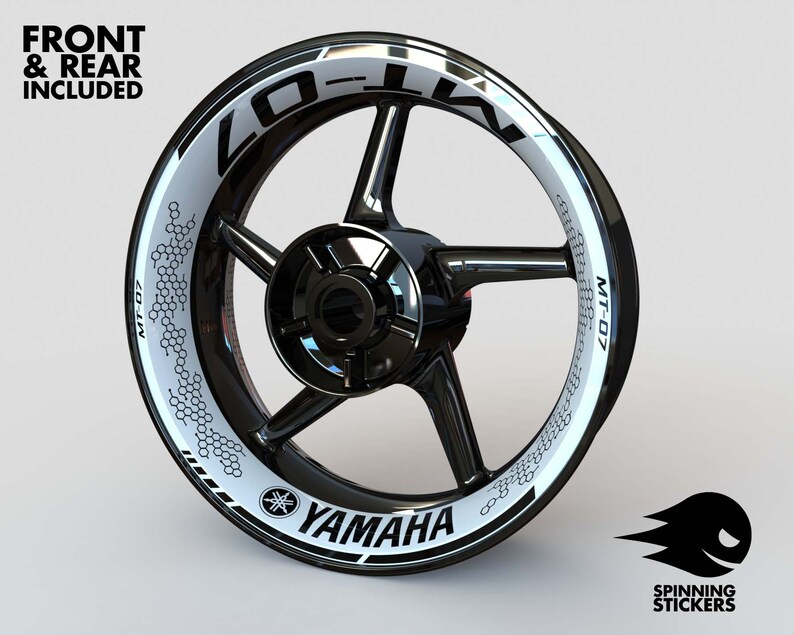 Wheel Stickers for Yamaha MT07 MT07 Rim Tape Motorcycle Etsy