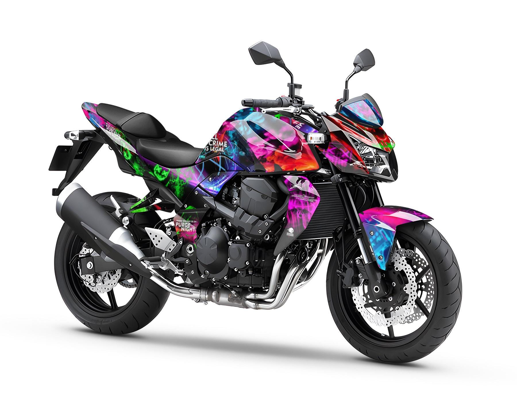 PURGE Graphic Kit for Z750 2007-2012 Motorcycle Decals Graphics