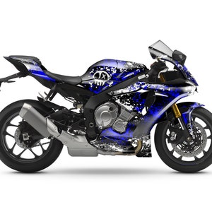 Graphic kit for Yamaha R1 YZF-R1 2015-2019 &quot;SPIRIT&quot; Motorcycle Decals Graphics liserets aufkleber Autocollants Stickers