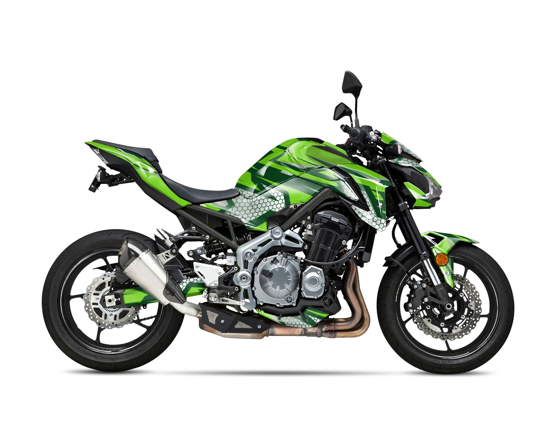 Z900 2017-2023用グラフィックキット「ヘキサゴン」オートバイ