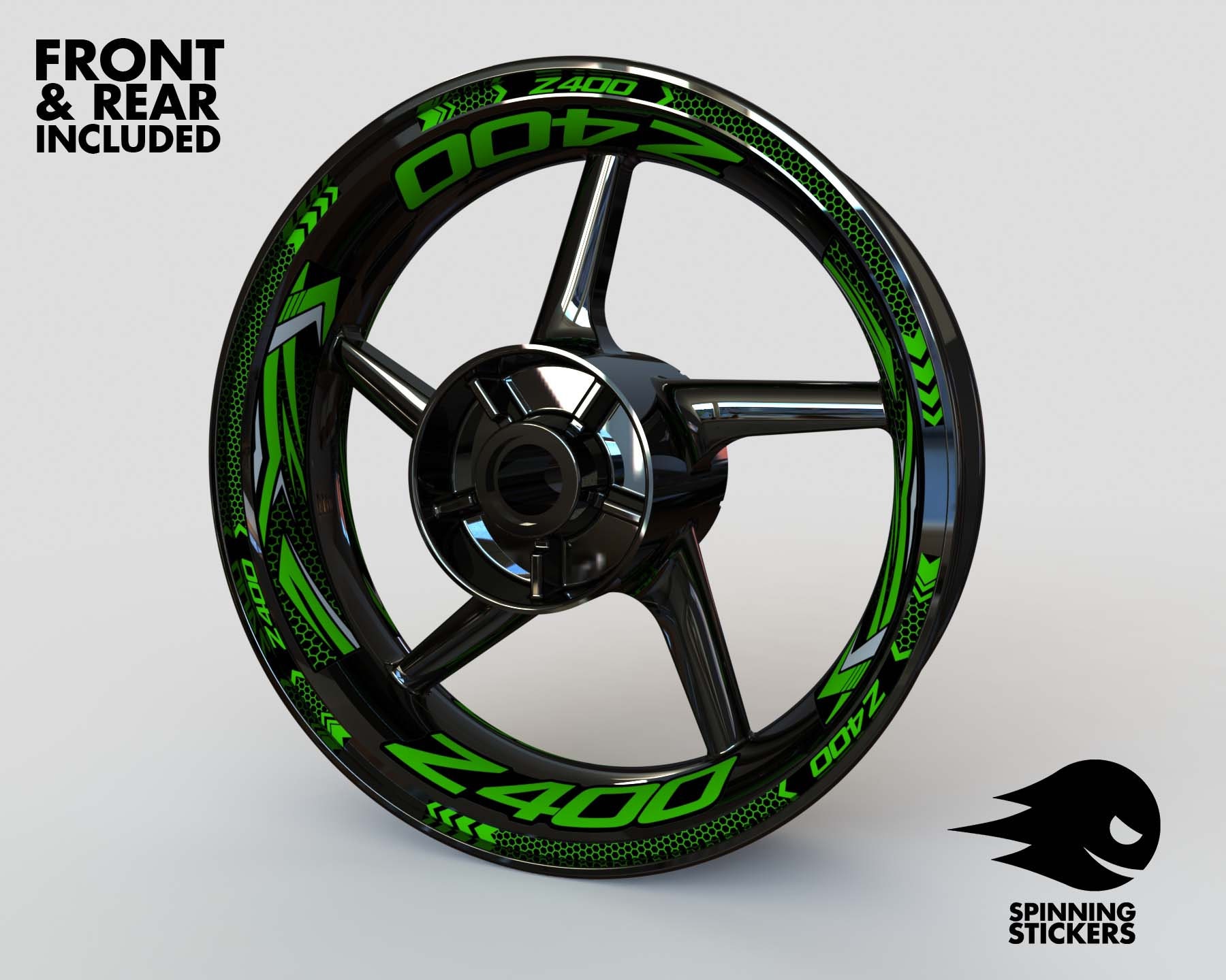 Wheel Stickers for Kawasaki Z400 Rim Tape Motorcycle Decals Etsy UK