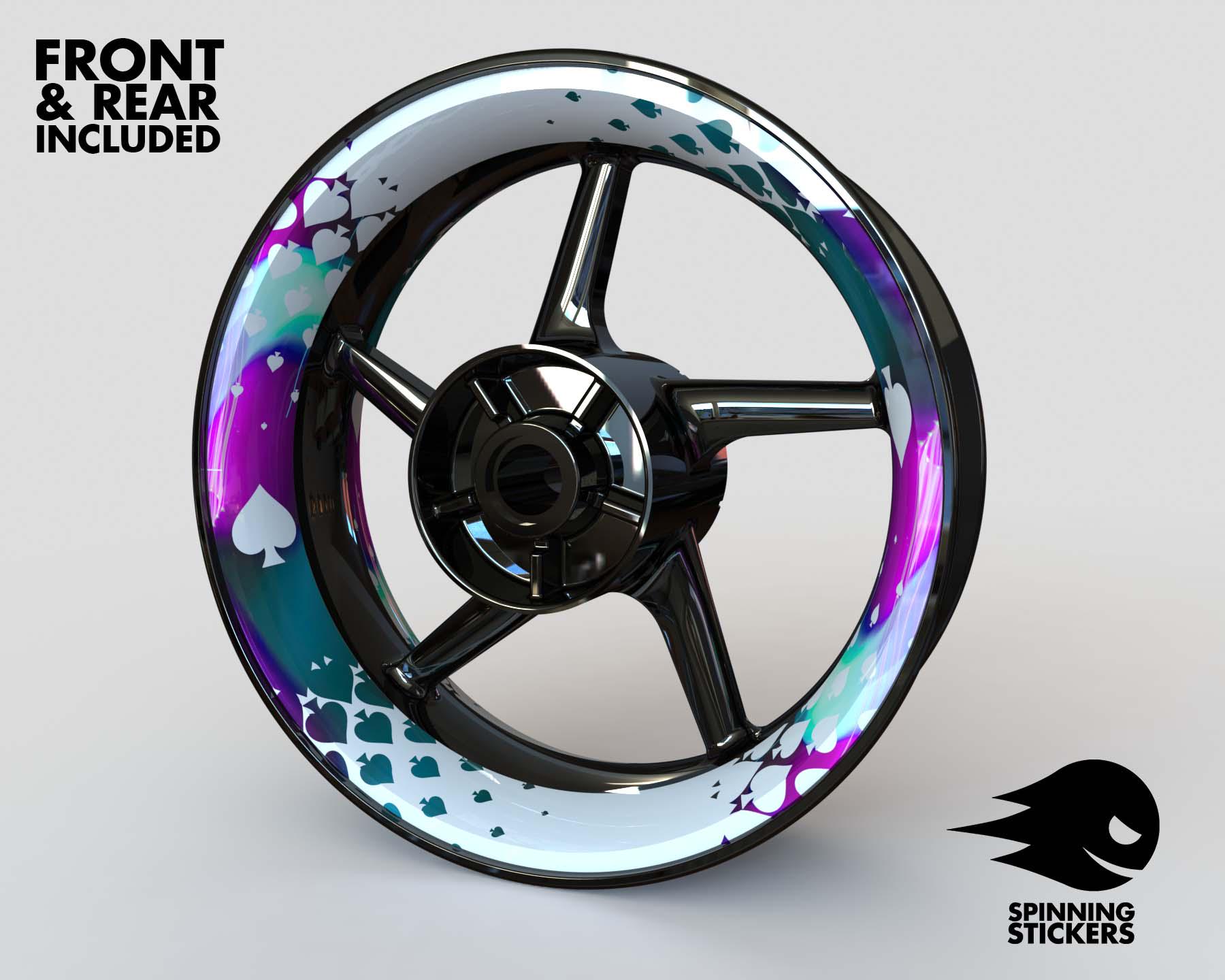 Wheel Stickers ACE Edition Rim Stickers Decals Tape Stripes Graphics ...