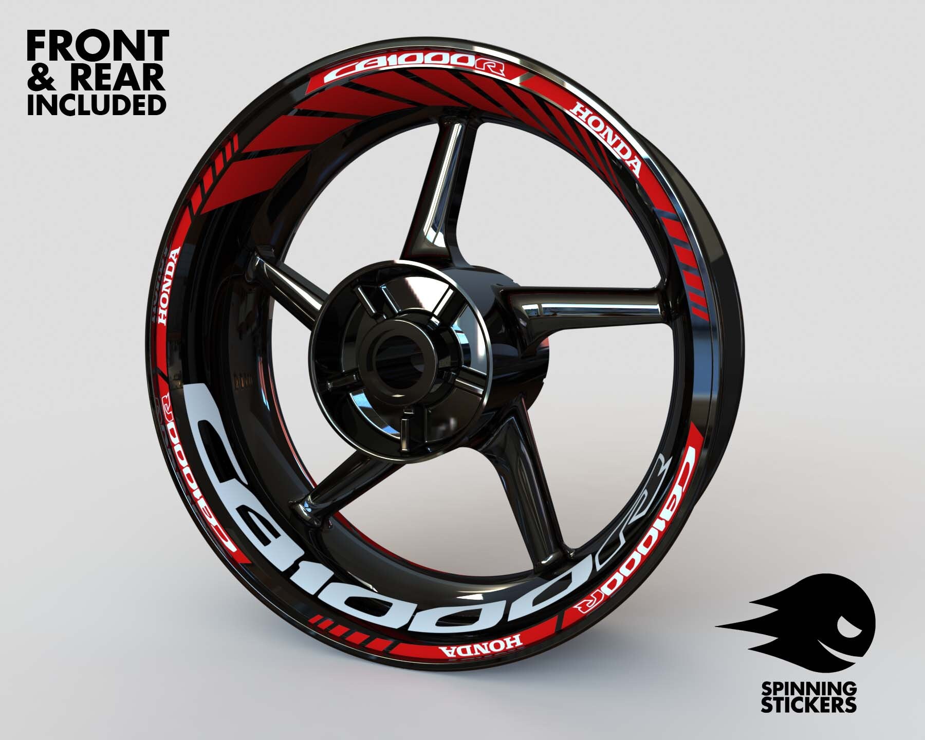 Motorcycle Accessories CB1000R motorcycle wheel decals rim stickers for