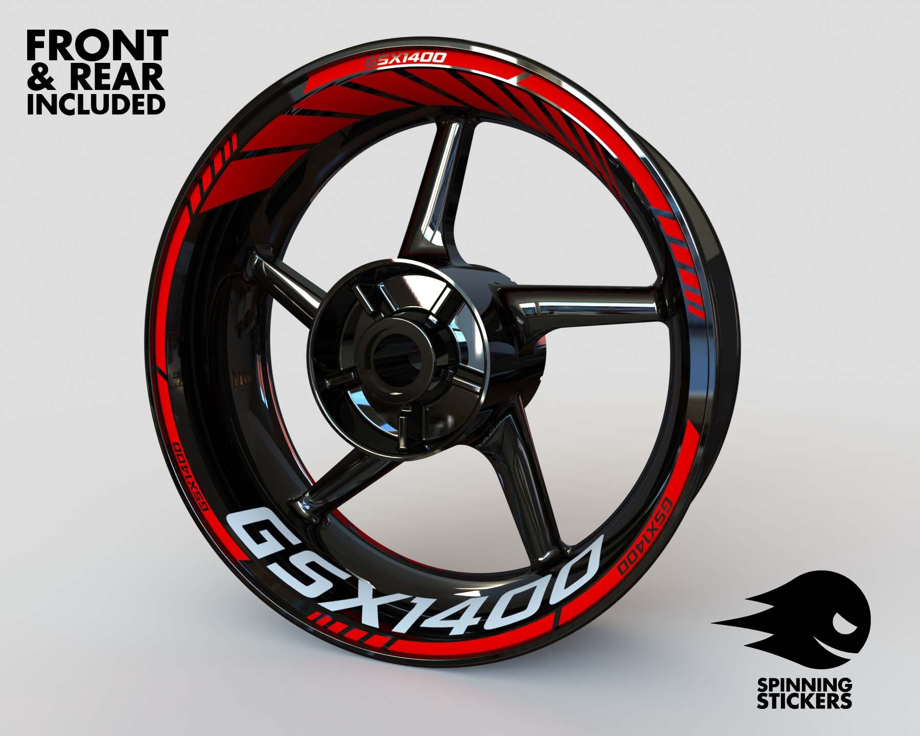 Wheel Stickers for Suzuki GSX1400 Rim Stickers Decals Tape Stripes