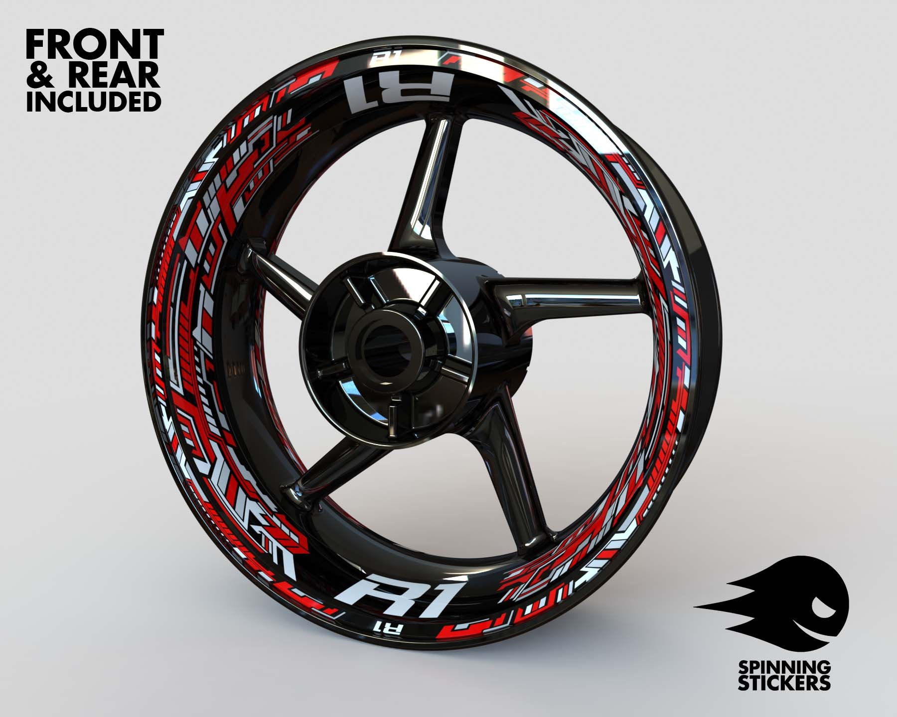 Fooqs Motorradfelge Felgenrandaufkleber Jante de moto cerchioni Llanta Velg wheel rim Sticker decal for Yamaha YZF R1 YZFR1 YZF-R1 M Fooqs Motorradfelge Felgenrandaufkleber Jante de moto cerchioni Llanta Velg wheel rim Sticker decal for Yamaha YZF R1 YZFR1 YZF-R1 M