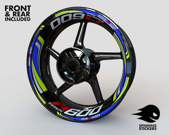 Wheel Stickers for Suzuki GSX-R 600 GSXR Rim Tape Stripes