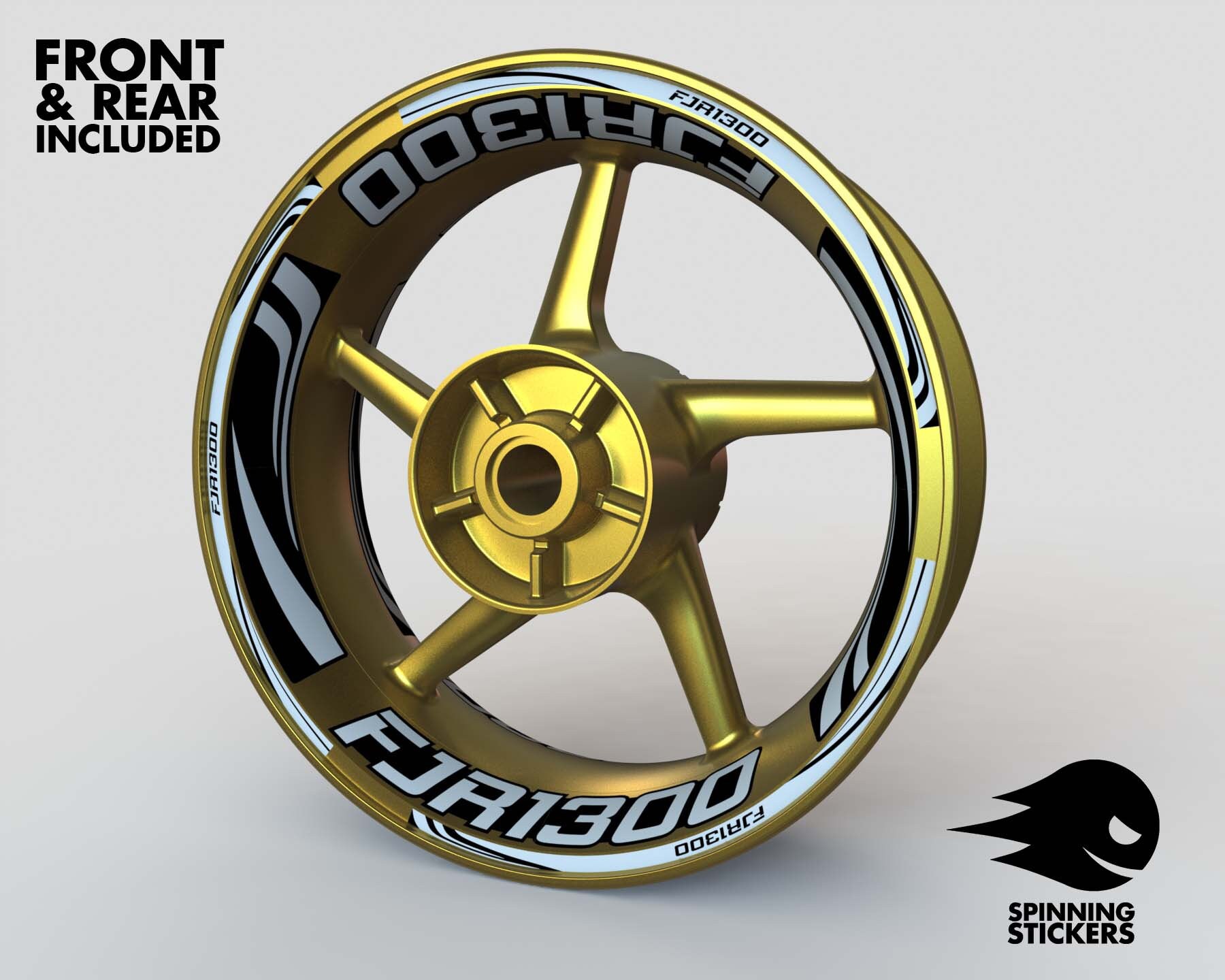 Wheel Stickers for Yamaha FJR1300 FJR 1300 Rim Tape