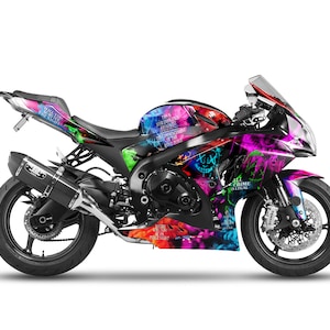 Graphic kit for Suzuki GSXR GSX-R 1000 &quot;PURGE&quot; 2009-2024 Motorcycle Decals Graphics aufkleber Autocollants Stickers